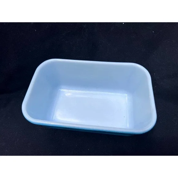Vintage Pyrex 502-B Blue Refrigerator Dish - Picture 2 of 8